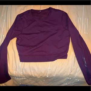 Maroon athletic shirt. Lululemon